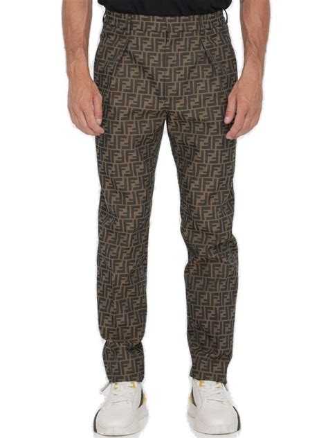 brown fendi pants|Fendi trousers.